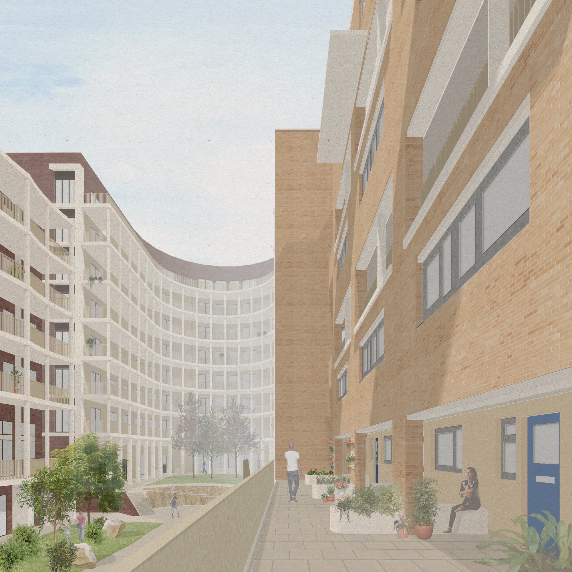 Kings Crescent New courtyard veiw 2