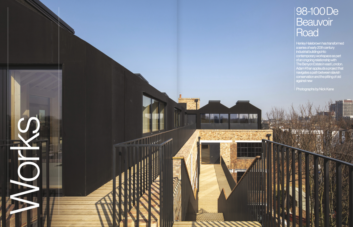 Architecture Today - 98-100 De Beauvoir Road
